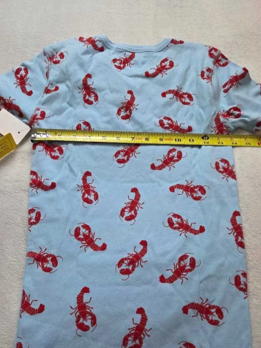 New boys 12 J.Crew Factory Crewcuts short-sleeve Lobster pajama set shirt shorts